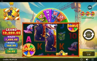 Area Build’R 3 Lucky Pigs – Feature in play