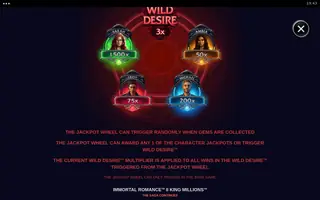 Immortal Romance II King Millions – Game rules