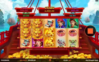 Red Dragon Sails – Feature in play