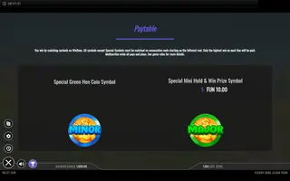 Plucky Hens: Cluck Yeah – Paytable