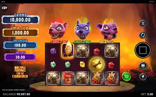 Hot As Hades Power Combo – Feature in play
