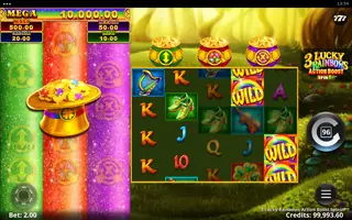 3 Lucky Rainbows Action Boost SpinUP – Feature in play