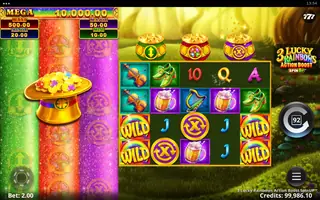 3 Lucky Rainbows Action Boost SpinUP – Feature in play