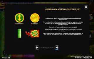 3 Lucky Rainbows Action Boost SpinUP – Game rules
