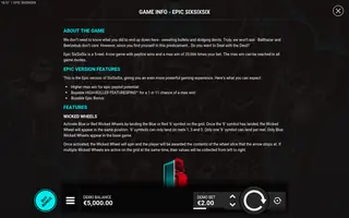 Epic SixSixSix – Game rules
