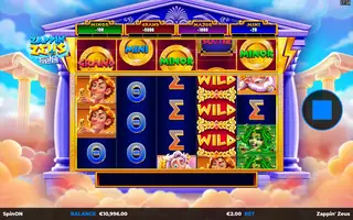 Zappin’ Zeus – Feature in play