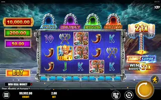 Thor: Realms of Fortune – Feature in play
