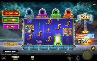 Thor: Realms of Fortune – Feature in play