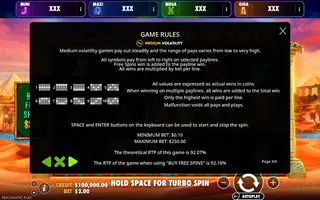 Book of Tut – Oranje Jackpot – Game rules