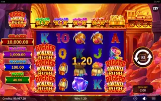 Bigger Bonanza Rush Express – Winning spin