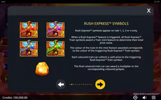 Bigger Bonanza Rush Express – Game rules