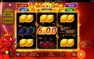 Devils Luck Hotfire Hold & Win – Winning spin