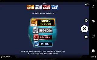 Bass Cash ASSEMBL’EM – Paytable