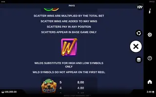 Bass Cash ASSEMBL’EM – Paytable