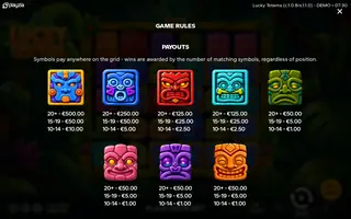 Lucky Totems – Paytable
