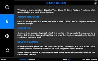Lock & Loot GigaBlox – Game rules