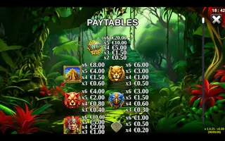 The Cursed Idol – Paytable