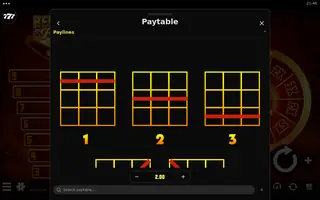 Bells of Fire – Paytable