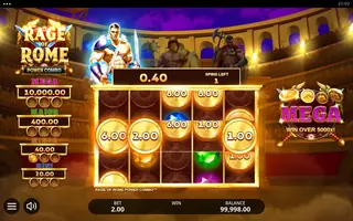 Rage Of Rome POWER COMBO – Free spins