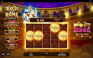 Rage Of Rome POWER COMBO – Bonus round