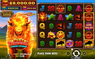 Fire Stampede 2 – Feature in play