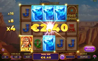 4 Wolves of Fortune – Winning spin
