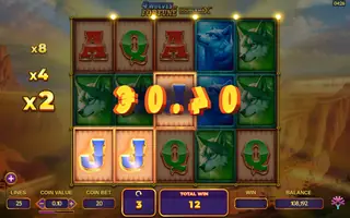 4 Wolves of Fortune – Feature in play