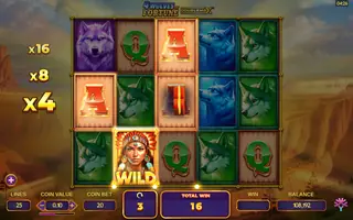 4 Wolves of Fortune – Feature in play