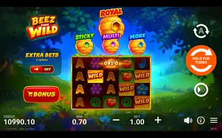 Beez Turn Wild – Feature in play