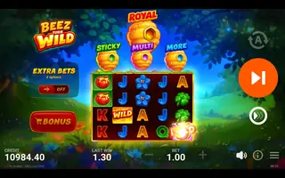 Beez Turn Wild – Feature in play