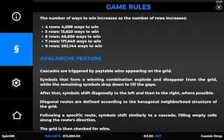 Cosmic Drop – Game rules