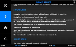 Cosmic Drop – Game rules