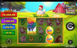 Amazing Link Cluckin’ Riches – Winning spin