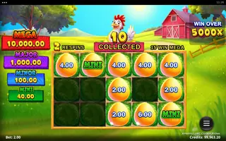 Amazing Link Cluckin’ Riches – Bonus round