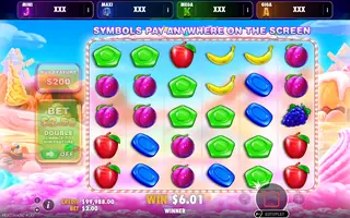 Sweet Bonanza – Oranje Jackpot – Winning spin