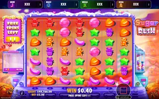 Sugar Rush – Oranje Jackpot – Winning spin