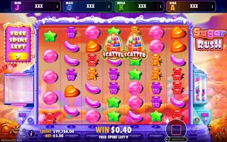 Sugar Rush – Oranje Jackpot – Winning spin