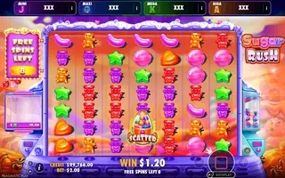 Sugar Rush – Oranje Jackpot – Winning spin