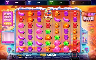 Sugar Rush – Oranje Jackpot – Winning spin