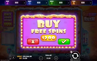 Sugar Rush – Oranje Jackpot – Bonus buy