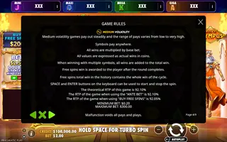Gates of Olympus – Oranje Jackpot – Game rules