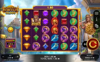 Power of Hercules Bonanza 10,000 – Winning spin