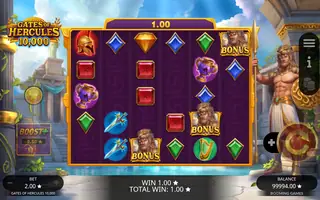 Power of Hercules Bonanza 10,000 – Winning spin