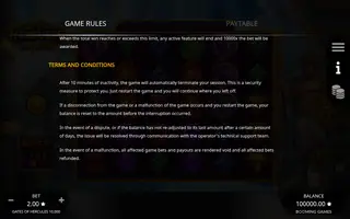 Power of Hercules Bonanza 10,000 – Game rules