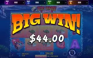 Big Bass Bonanza – Oranje Jackpot – Winning spin