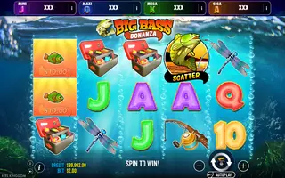 Big Bass Bonanza – Oranje Jackpot – Feature in play