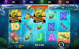 Big Bass Bonanza – Oranje Jackpot – Feature in play