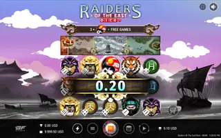 Raiders of the East Dice – Winning spin