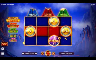 3 Super Volcanoes – Bonus round