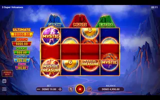 3 Super Volcanoes – Bonus round